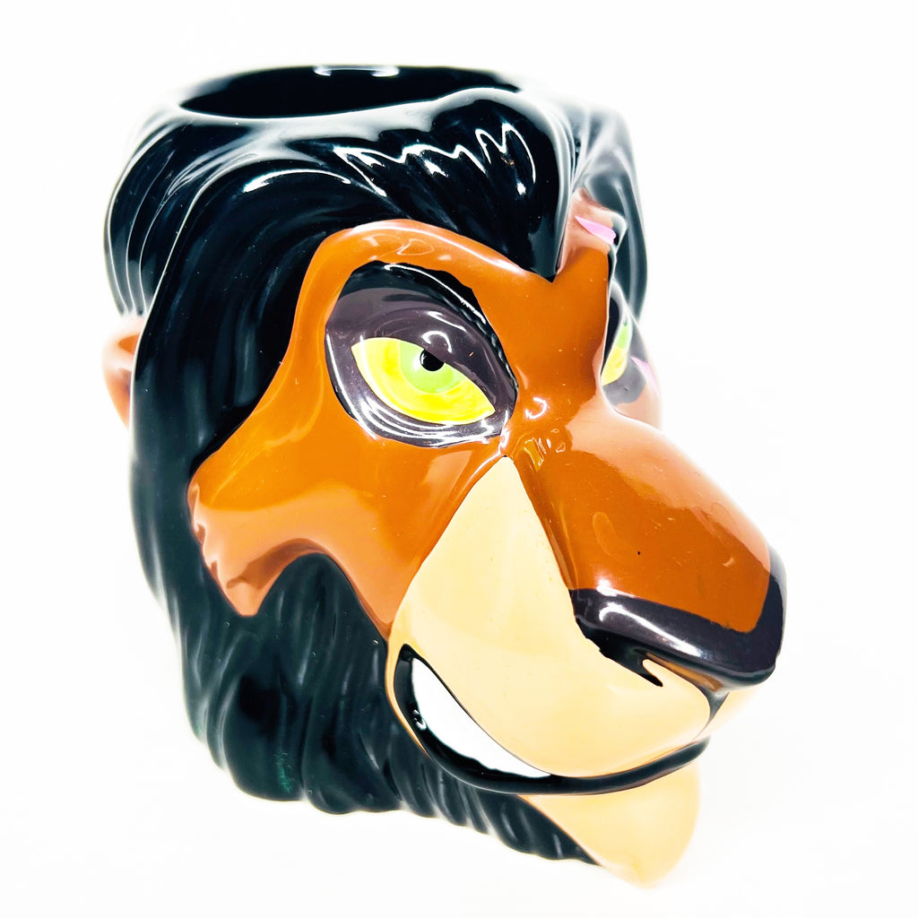 Vintage Applause Walt Disney The Lion King Ceramic Figural Character Scar Mug