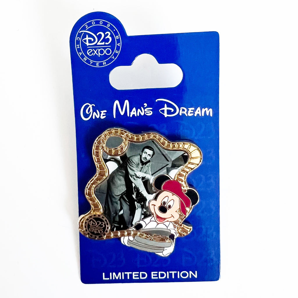 Disney Pin D23 Expo Walt One Man's Dream Live Action Films LE 1000