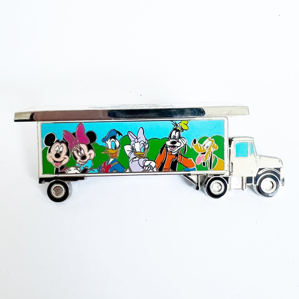Disneyland Resort Logo DLR Truck Mickey Daisy Goofy Pluto Hinged FAB 6 Cast LE Pin