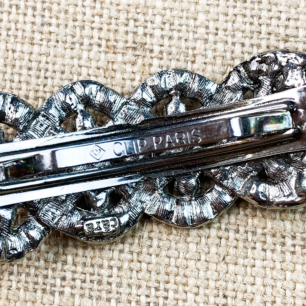 Vintage Cara Clip Paris Rhinestone Barrette
