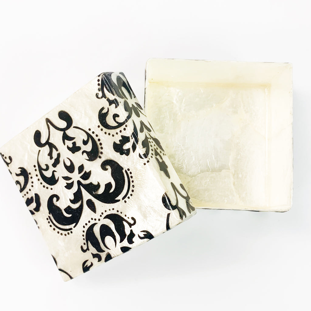 Capiz Jewelery Trinket Keepsake Decorative Box