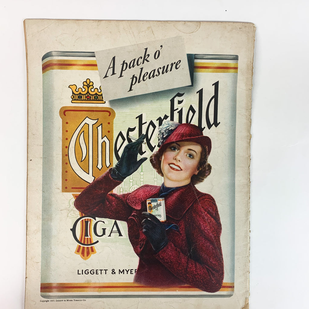 Vintage 1937 November 9 Look Magazine Great Photos and Ads