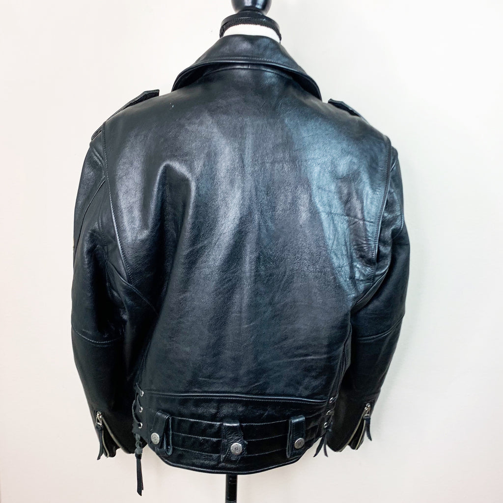 Vintage Avirex Leather Motorcycle Biker Jacket