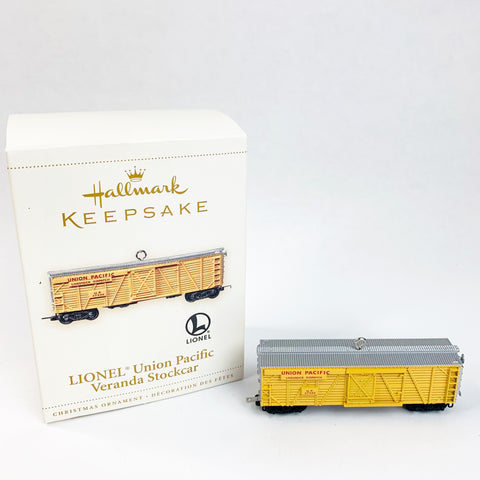Hallmark Keepsake Ornament 2006 Lionel Trains Union Pacific Veranda Stockcar