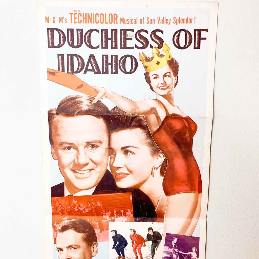 Duchess Of Idaho 1950 Esther Willams Van Johnson MGM Technicolor Movie Poster