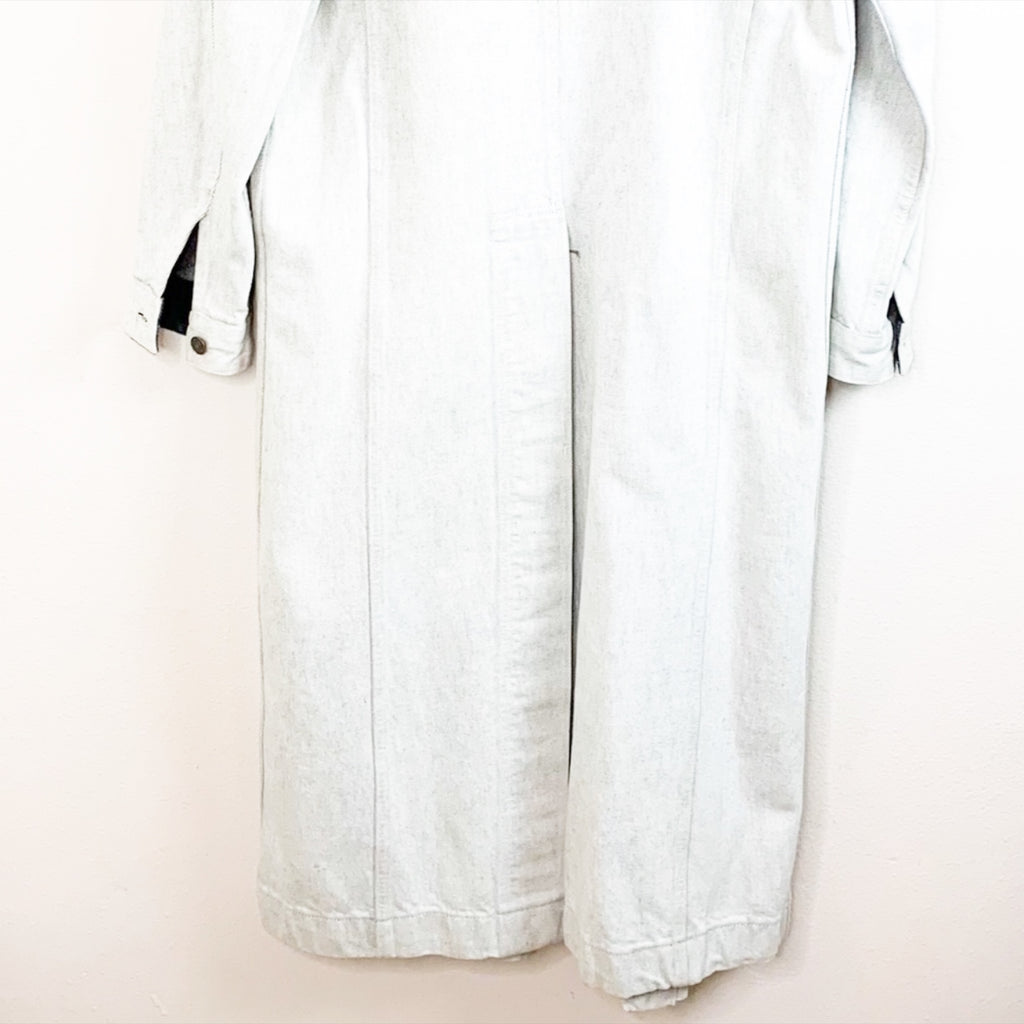 Vintage Levi Strauss Denim Long Jean Trench Jacket