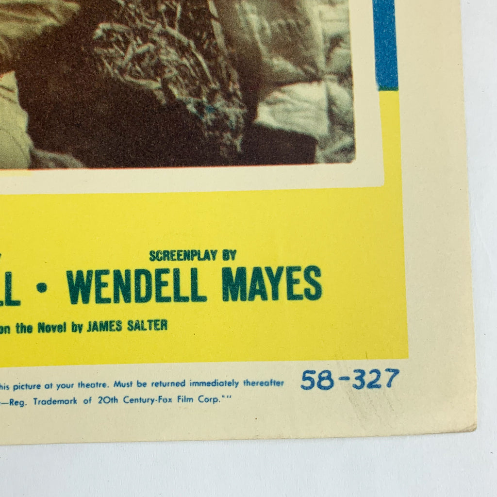 The Hunters 1958 CinemaScope Color by De Luxe Robert Mitchum #4 Lobby Card