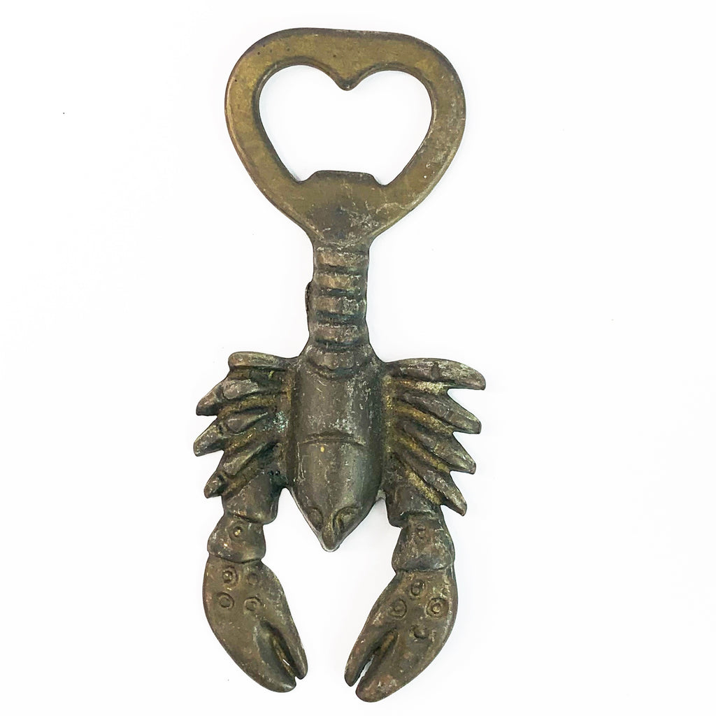 Vintage Brass Lobster Solid Brass Bottle Opener
