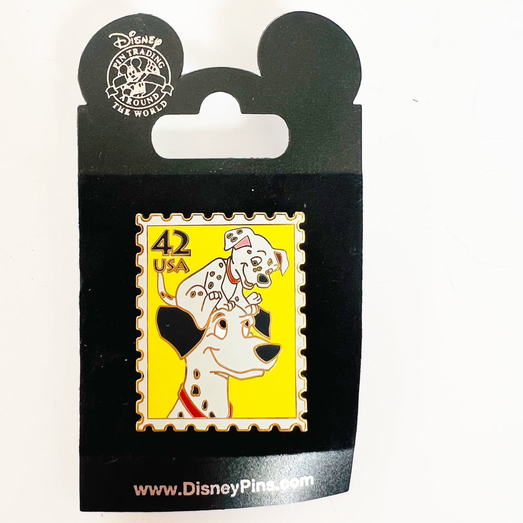 Disney US Postal Service Stamp Imagination Pongo and Pup 101 Dalmatians Pin