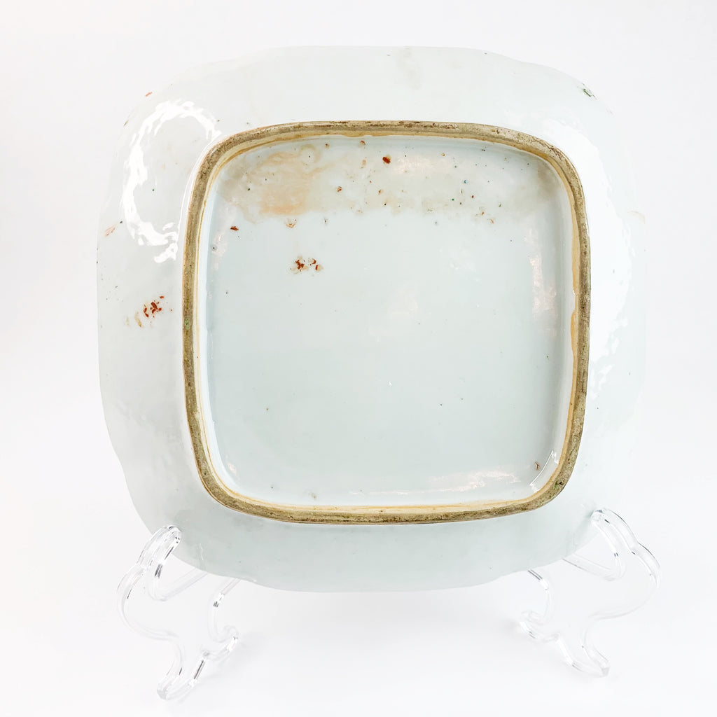 Antique Chinese Canton Rose Medallion Plate