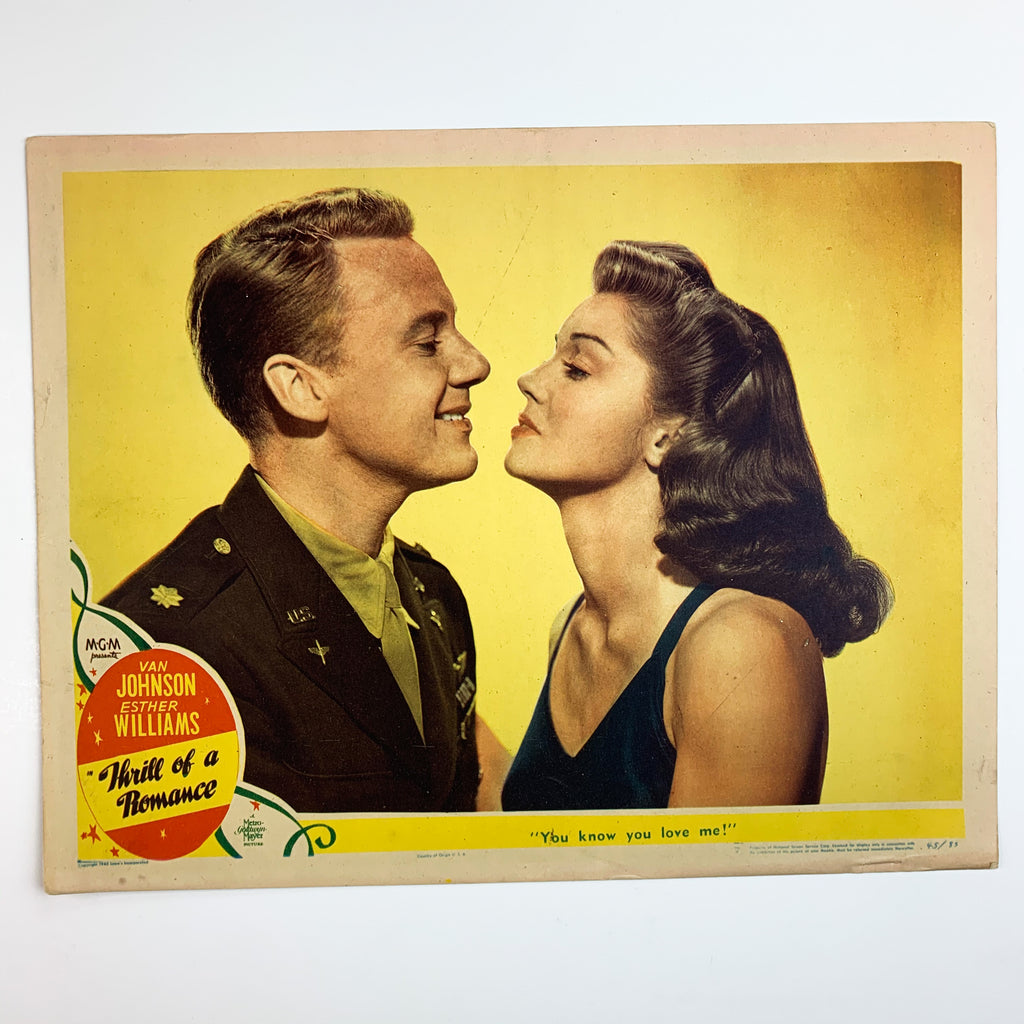 1945 MGM Thriller of A Romance Esther Williams Van Johnson Movie Lobby Card