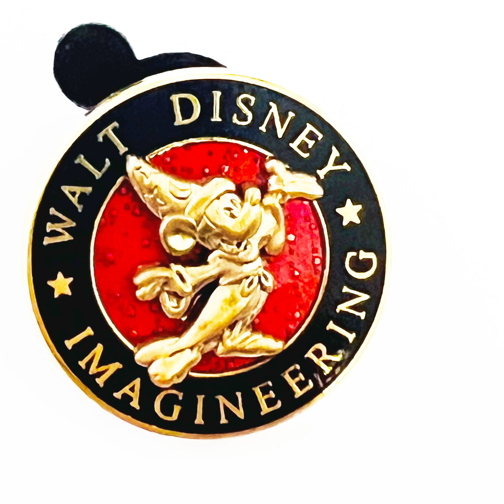 Walt Disney Imagineering WDI Gold Sorcerer Mickey Magenta Background Exclusive Pin