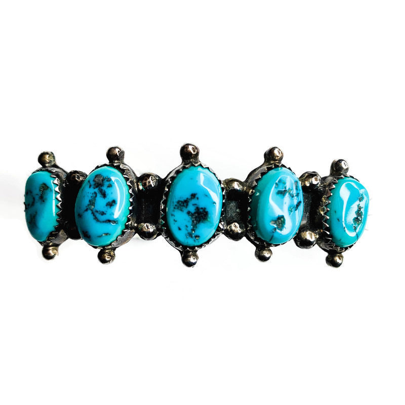 Vintage Sterling Silver Turquoise Cuff Bracelet