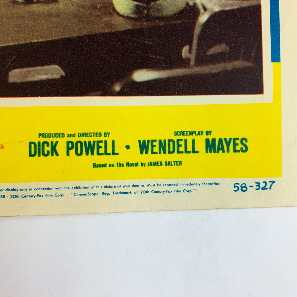 The Hunters 1958 CinemaScope Color by De Luxe Robert Mitchum #3 Lobby Card