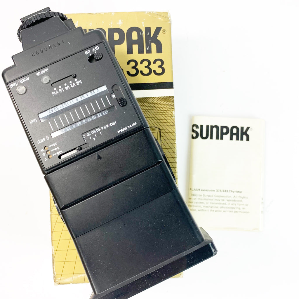 Sunpak Auto Zoom 333 Thyristor Electronic Flash Shoe Mount