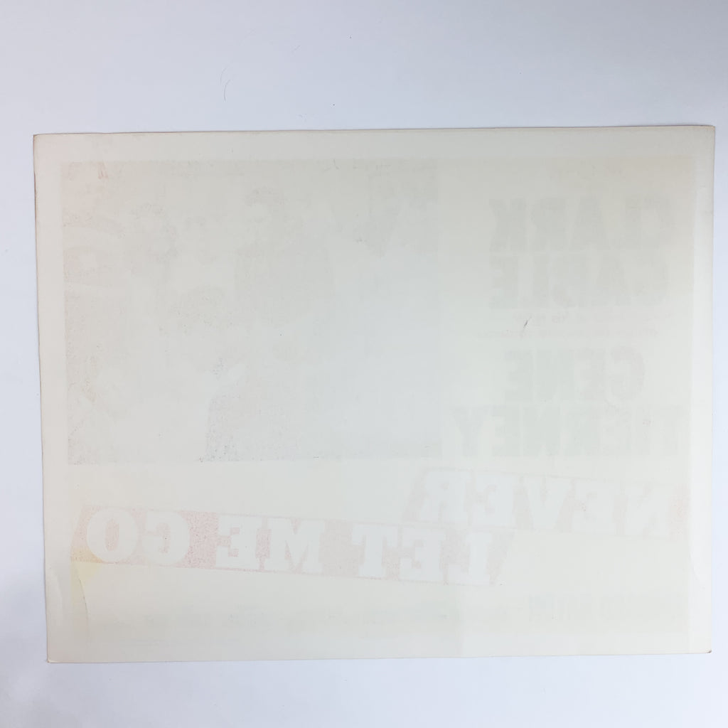 Vintage 1953 MGM Never Let me Go Clark Gable Gene Tierney #4 Lobby Card