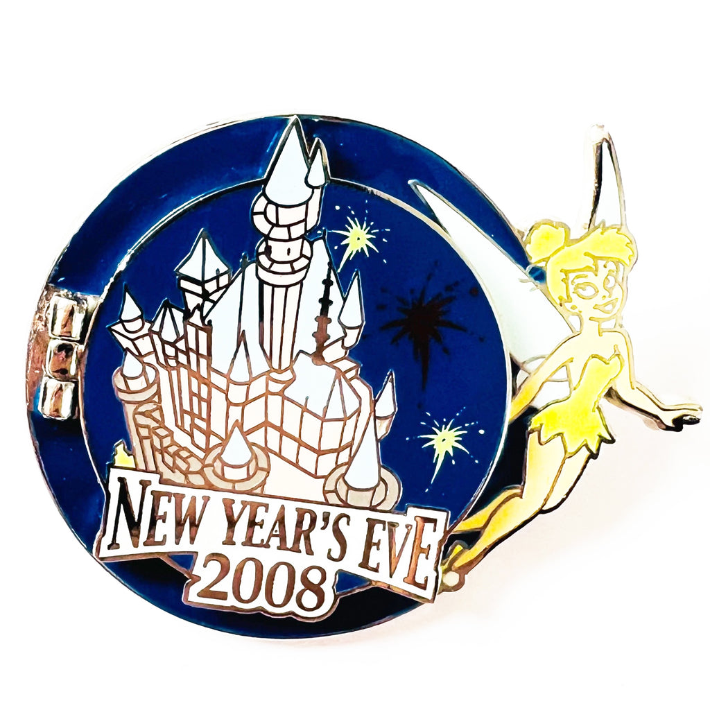 Disney New Year's Eve Day 2008 Tinker Bell Holiday Tink Castle Hinged Limited Edition Pin