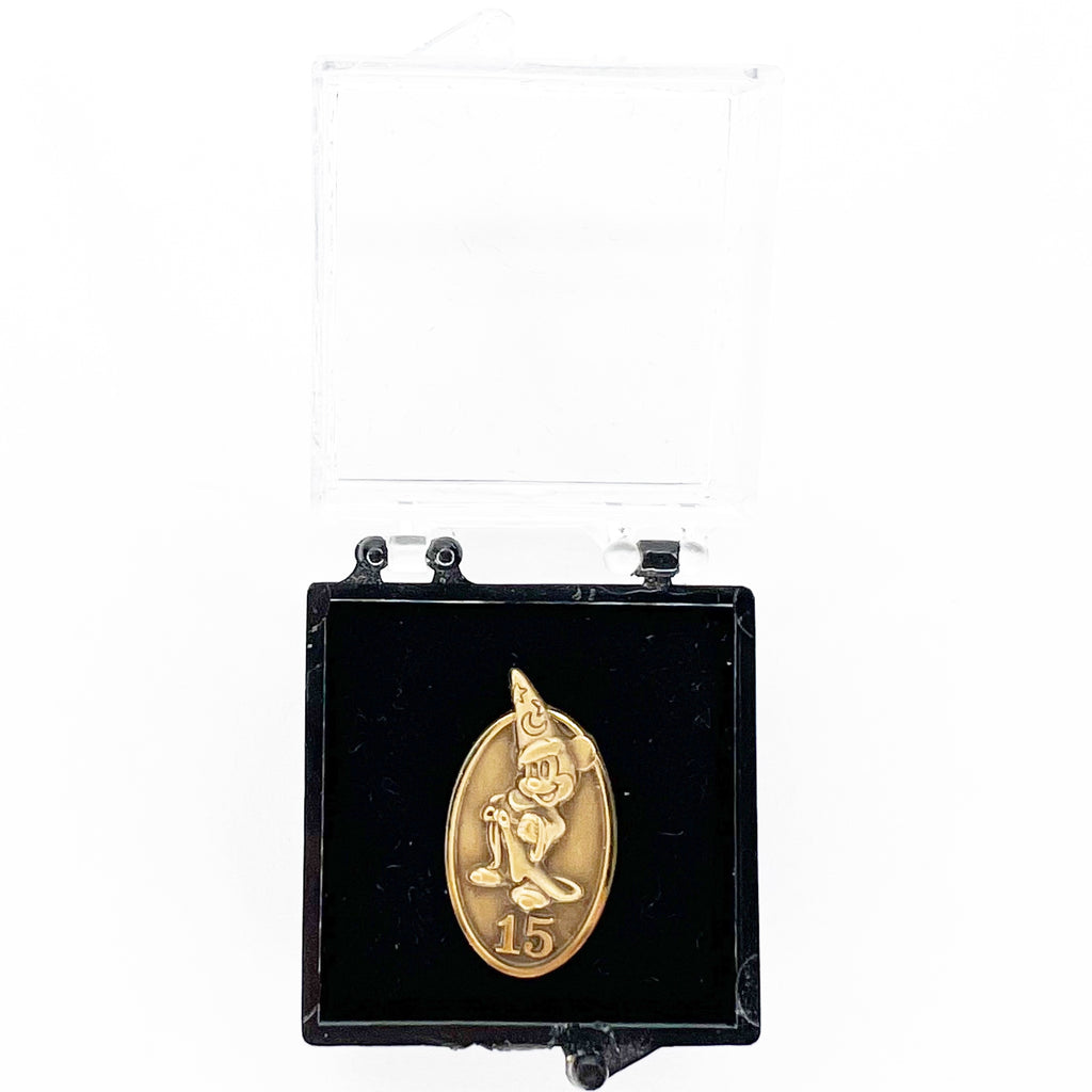 Disney 15 Year Anniversary Award Cast Member Mickey Mouse Sorcerer Pin