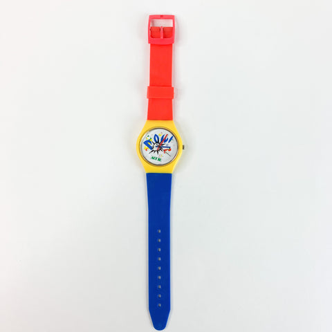 Vintage 90's ACT II POW! Popcorn Advertising Character Watch