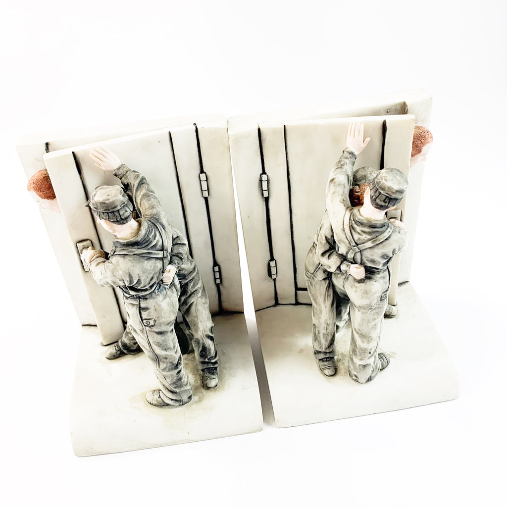 Three Stooges Figural “ Pardon My Scotch” Bookends