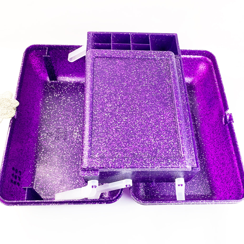 Caboodles Glitter Makeup Cosmetic Mirror Case