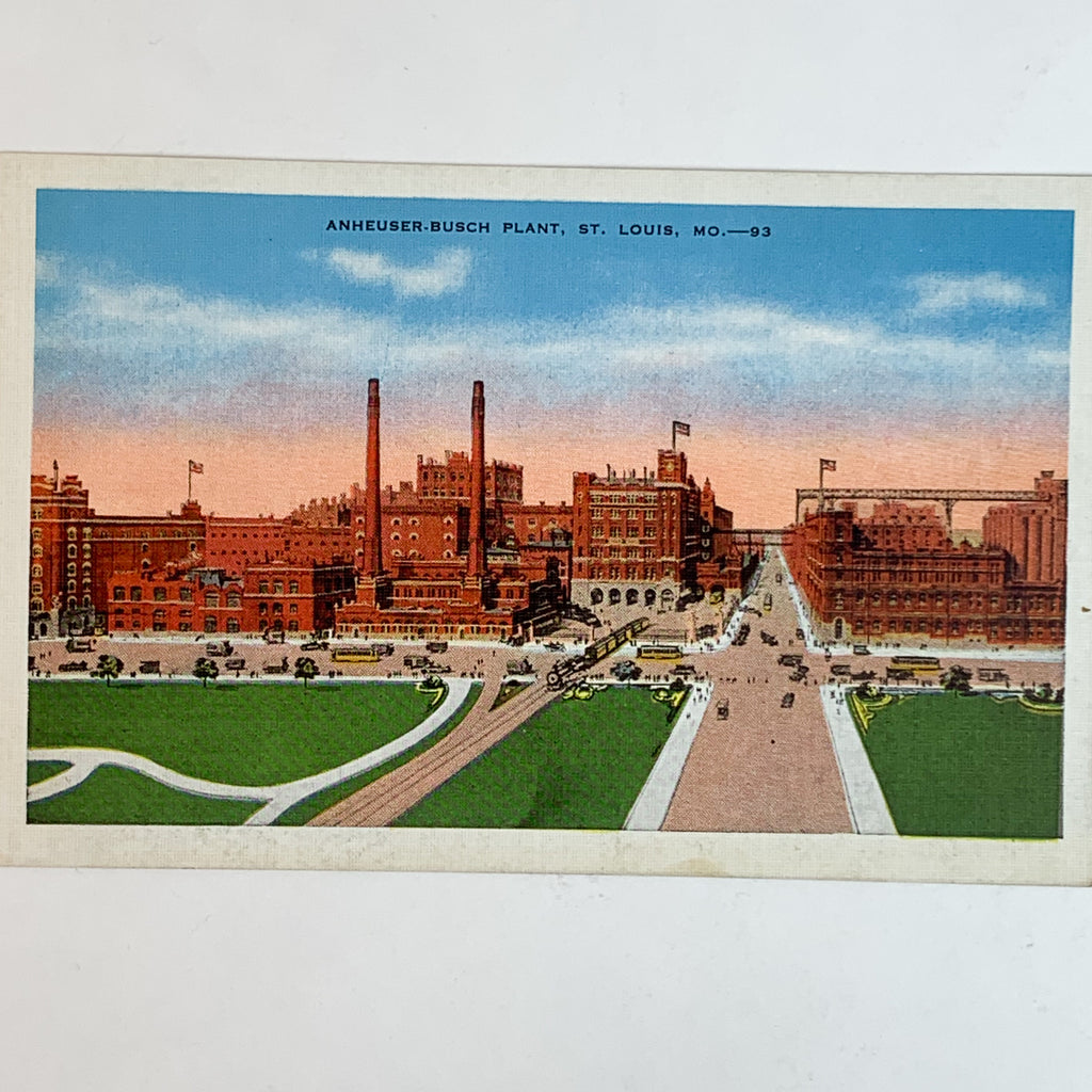 Anheuser-Busch Beer Plant St. Louis Missouri MO Postcard