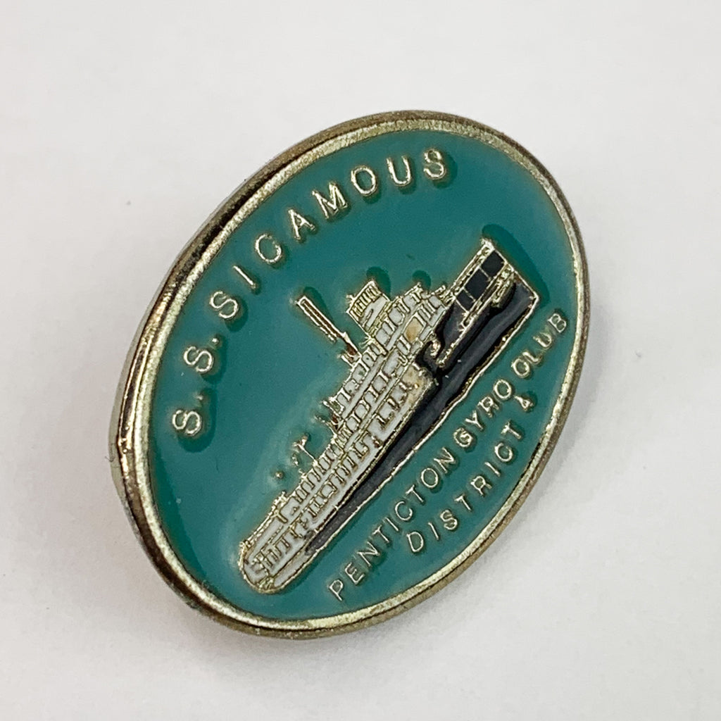 S. S Sicamous Penticton Ship Gyro Club District Lapel Pin
