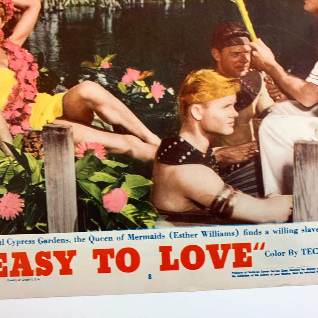 1953 MGM Easy To Love Esther Williams Tony Martin Technicolor Movie Lobby Card