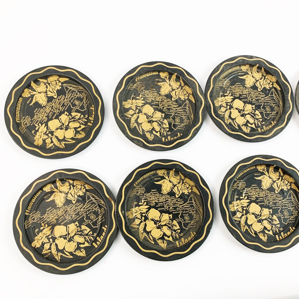 Vintage Hawaiian Islands Coasters