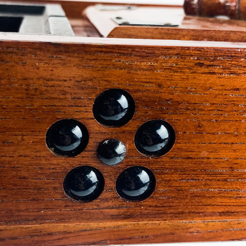 Japanese Wood Ashtray w/Cigarette Tobacco Tray