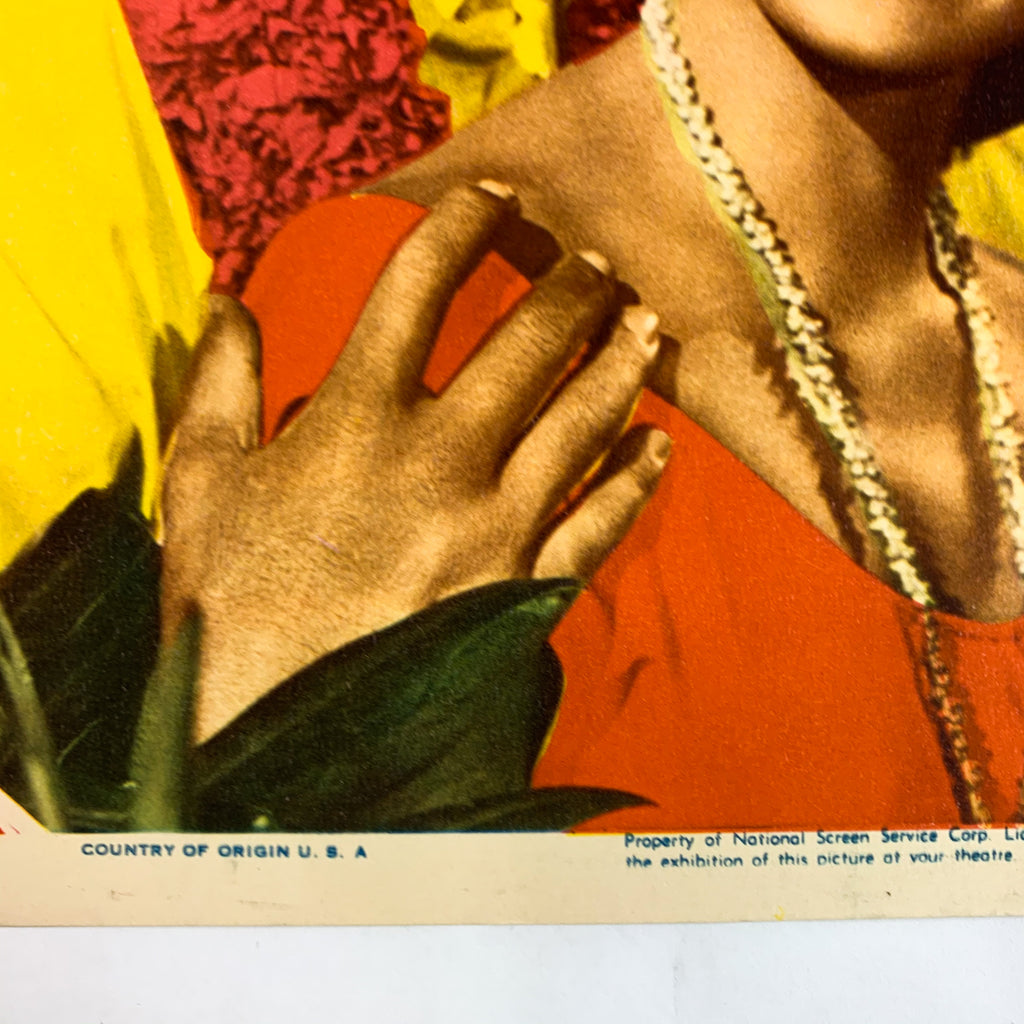 1950 Pagan Love Song MGM Technicolor Esther Willians Howard Keel Lobby Card #5