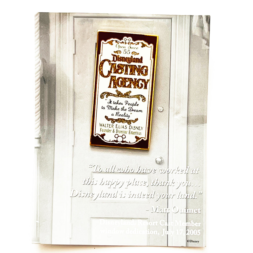 Disney DLR Disneyland 50th Casting Agency Window Limited Edition 3000 Pin