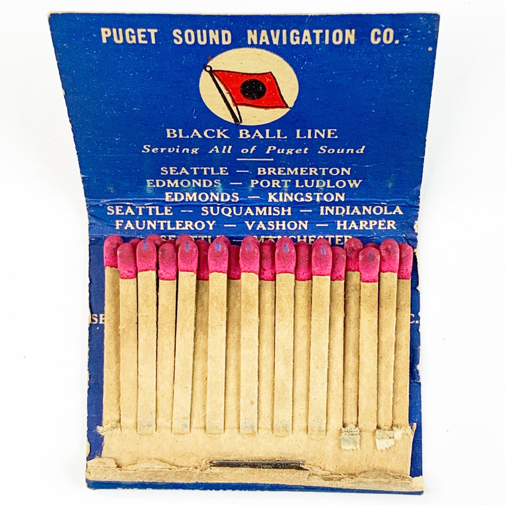 M.V. Chinook Seattle To Victoria B.C. Matchbook