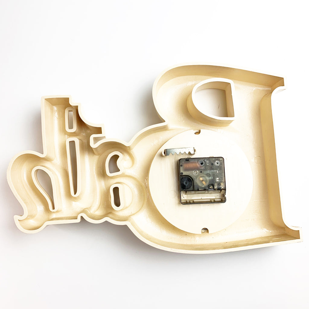 Vintage 80s Burwood New Haven Quartz Bath Wall Clock