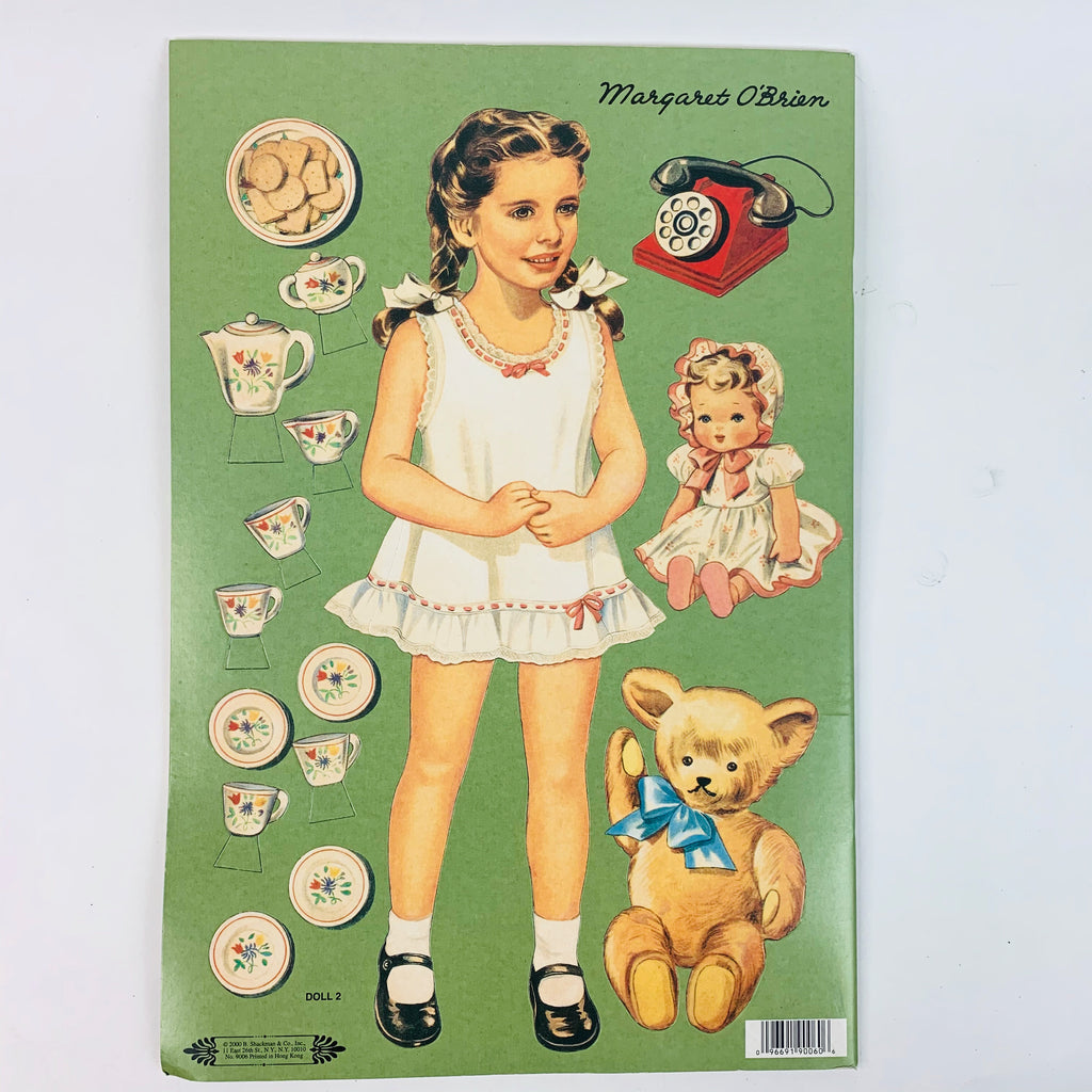 Vintage Margaret O'Brien Paper Doll Book Uncut Dolls and Pretty Clothes