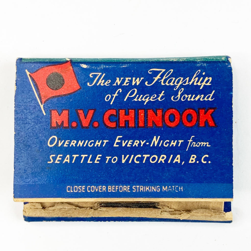 M.V. Chinook Seattle To Victoria B.C. Matchbook