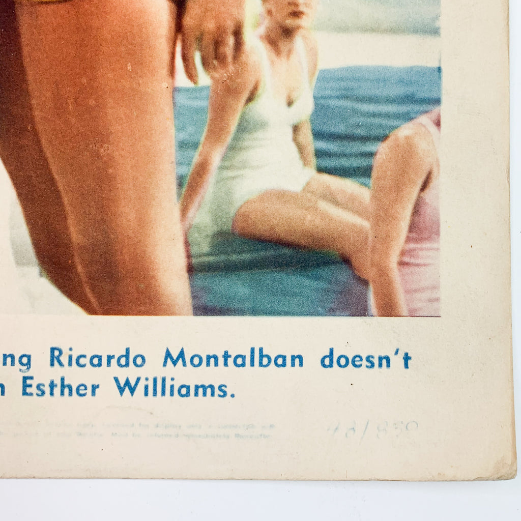 Vtg On An Island With You Technicolor Esther Williams Peter Lawford Lobby Card