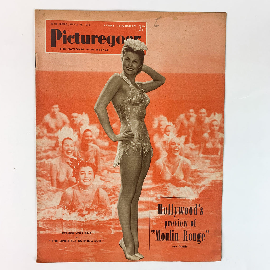 Vintage Picturegoer 1953 January 24th Magazine Esther Williams Movie Actress