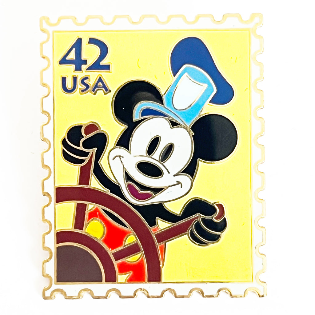 Disney US Postal Service Stamp Collection Imagination 42 Cent Steamboat Willie Pin