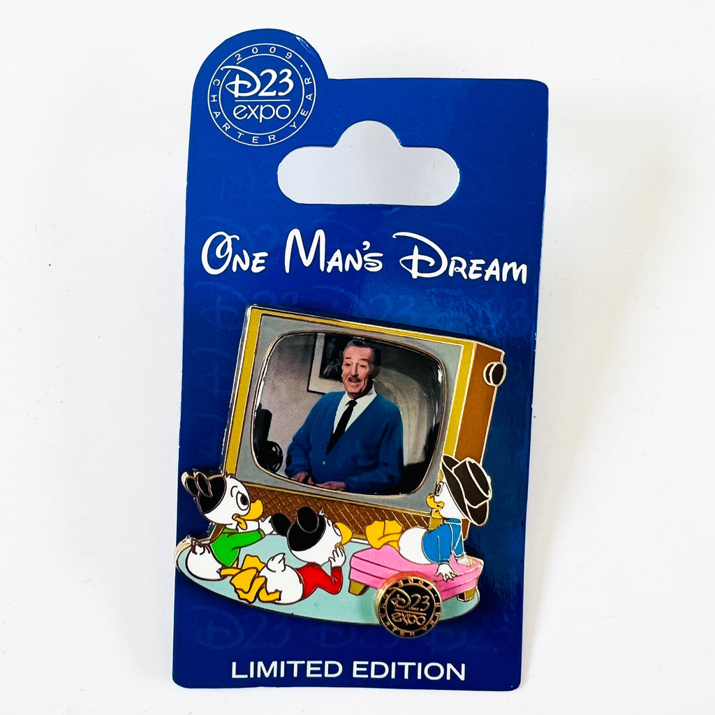 Disney D23 Expo One Man's Dream Television Hollywood Pictures Backlot Limited Edition 1000 Pin