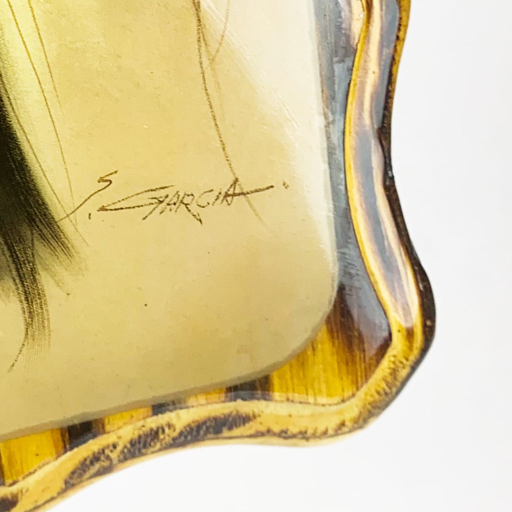 Vintage Native American Girl Art Signed Z Garcia