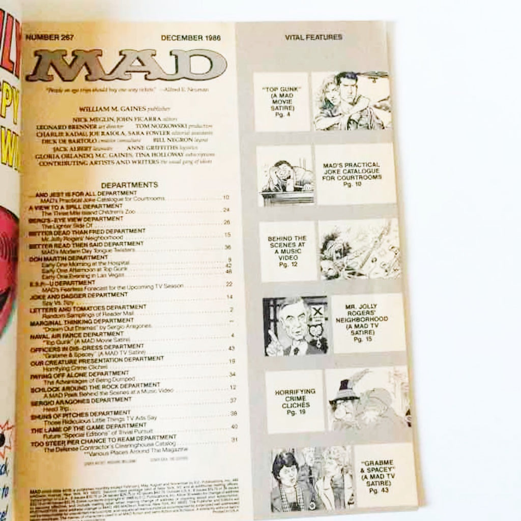 MAD Magazine 1986 Top Gun