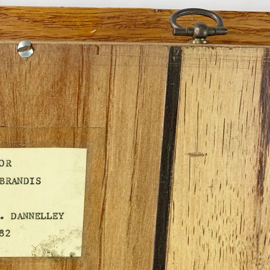 Vintage 1982 Wood Perpetual Calendar Wall Hanging