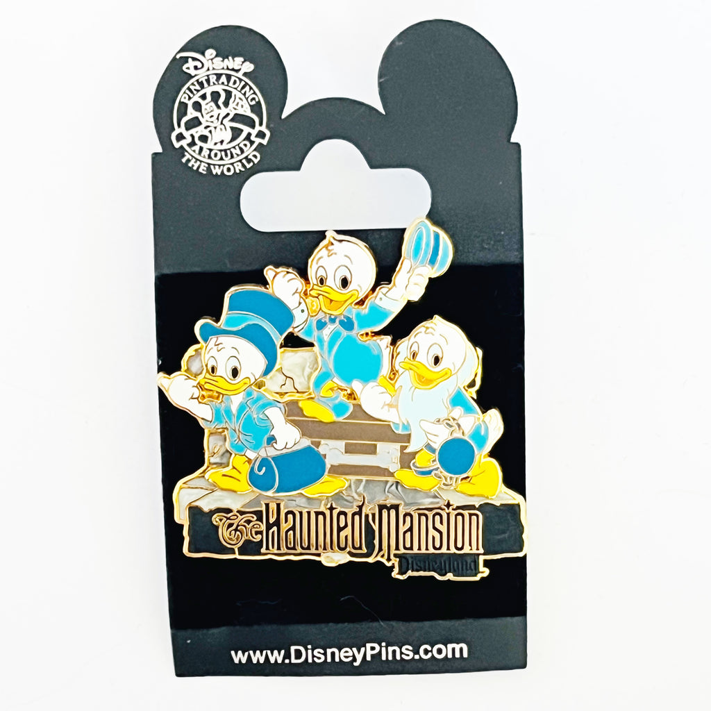 Disney DLR Haunted Mansion Odyssey Huey Dewey Louie Hitchhiking Ghosts Pin