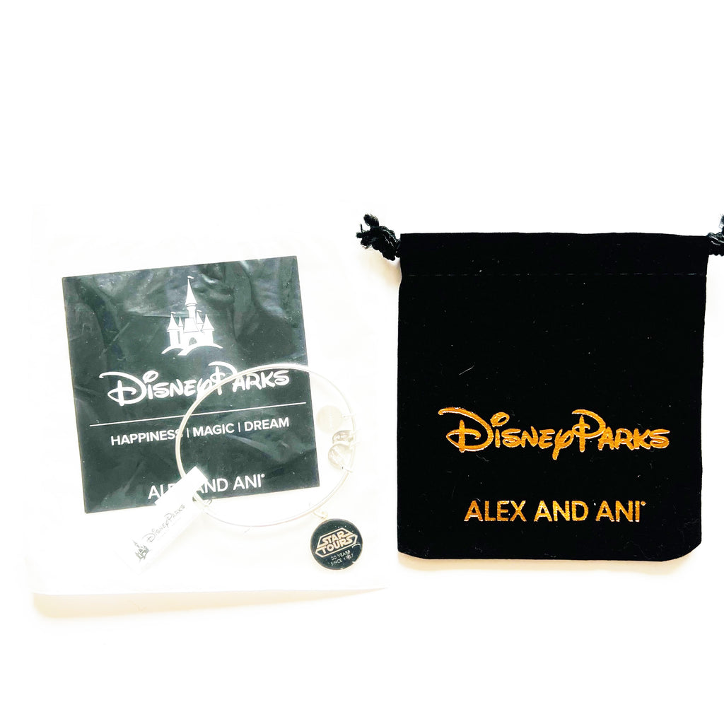 Disney Parks Alex And Ani Bracelet Star Tours 35th Anniversary Silver