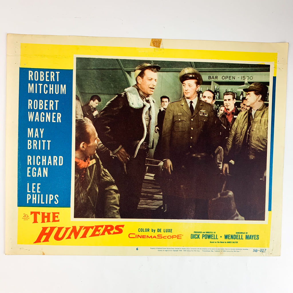 The Hunters 1958 CinemaScope Color by De Luxe Robert Mitchum #6 Lobby Card
