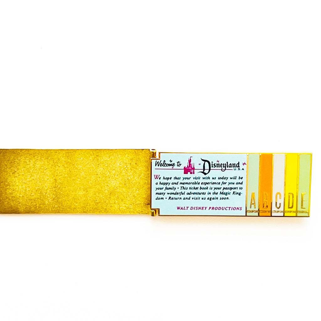 Disneyland Cast Exclusive Ticket & Coupon Book Hinged Pin