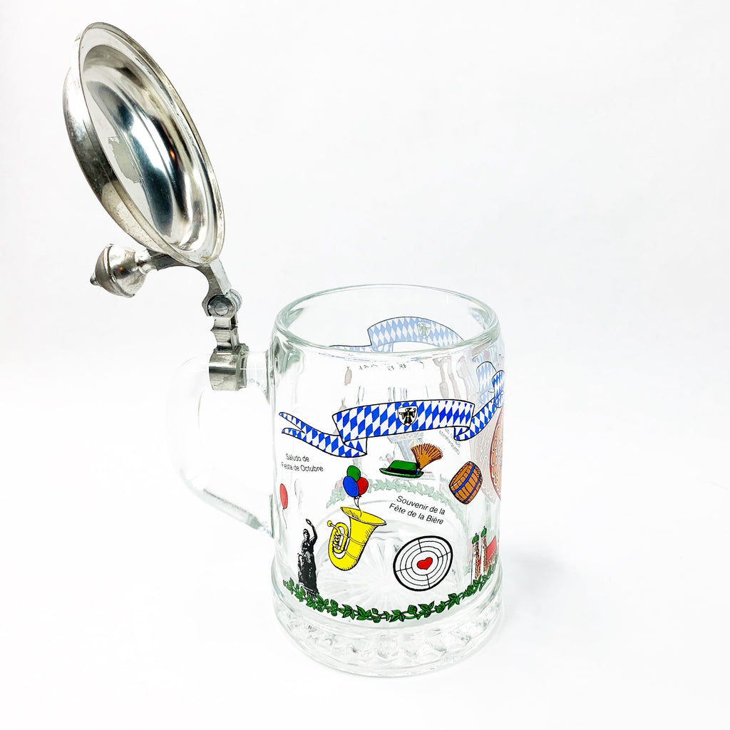 Vintage ALWE Beer Stein Oktoberfest Glass Mug