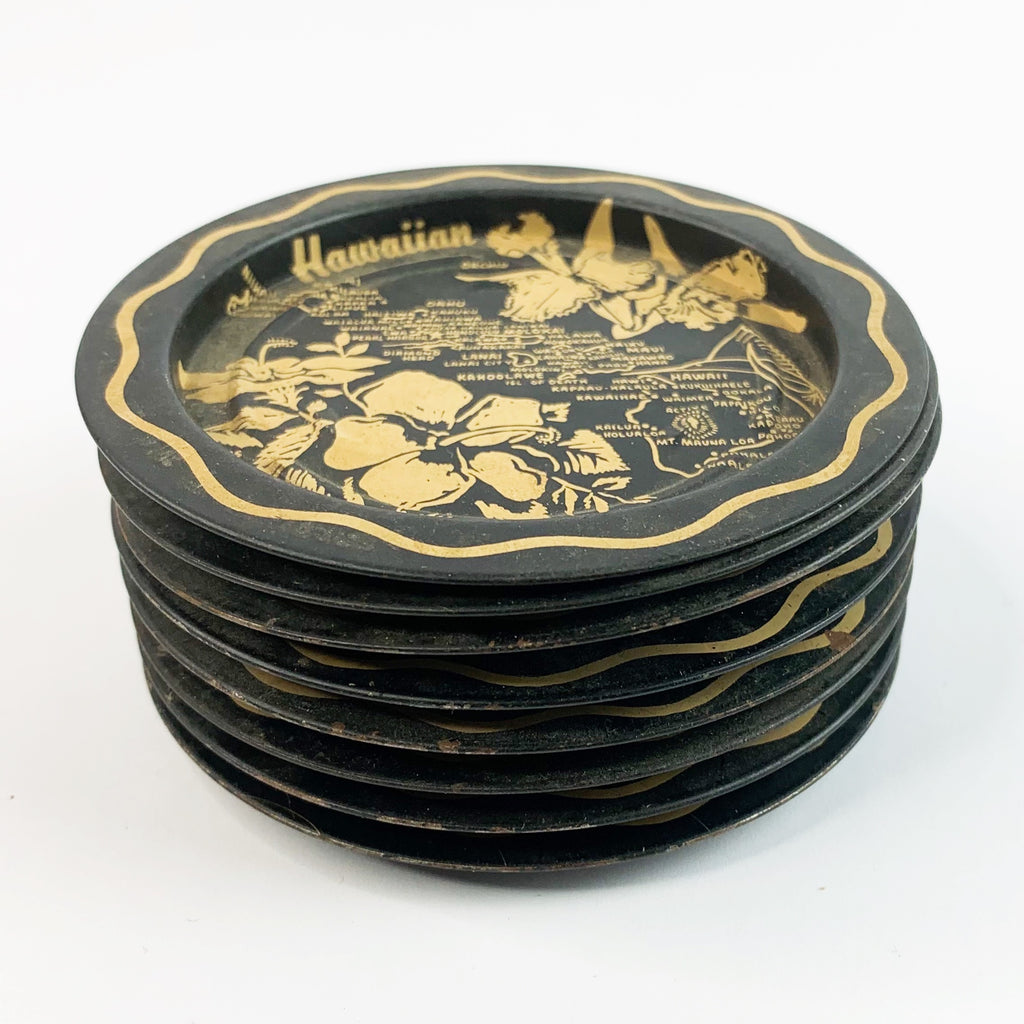 Vintage Hawaiian Islands Coasters