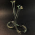 Vintage Glass Double Cylinder Twisted Tube Bud Vase